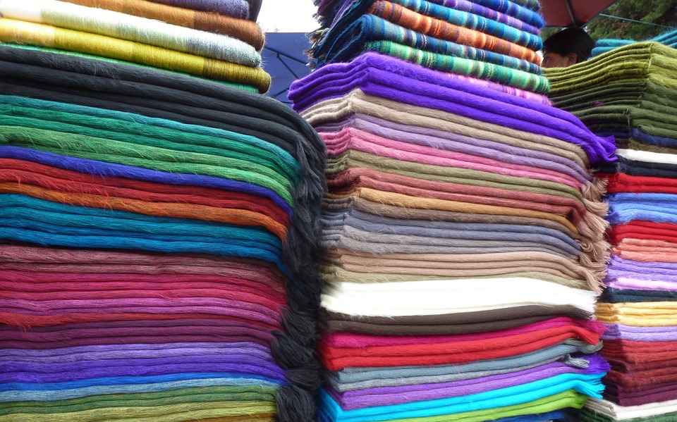 Traditional Woven Colorful Blankets Alpaca Textile colour photo