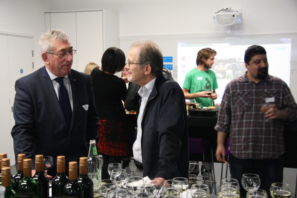 official launch of our MK citizens idea comp two men talking photo colour