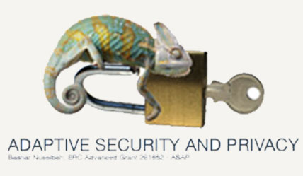 Chameleon on a padlock with a key in colour