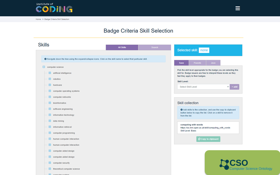Figure 4 – IoC Skills picker