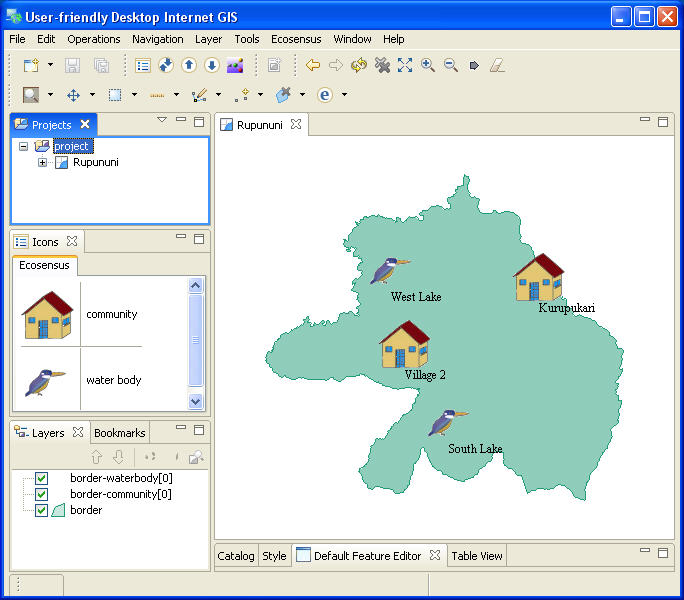uDig Ecosensus extension screenshot
